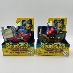 SpongeBob Squarepants GARY & MR. KRABS Movie Bikini Bottom Boaters Vehicle Toy